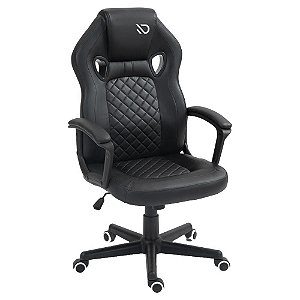 Cadeira Gamer Duex Vortex DX9026BK, Tecido, Preto