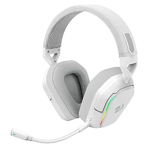 Headset Gamer Wireless Redragon Mira 3-Mode, RGB, Branco