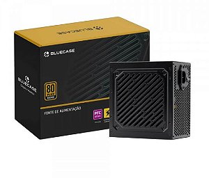 Fonte Bluecase 600W 80 Plus Bronze, Bivolt, PFC Ativo, EZ8898B-600B