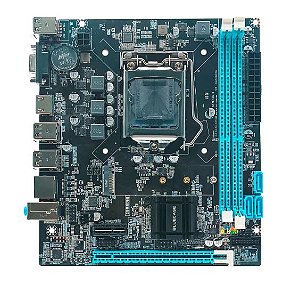Placa Mãe Bluecase BMBB75 LGA1155, DDR3, M.2, Suporta Módulo TPM, BMBB75-G3HGU-M2 REV 3.0