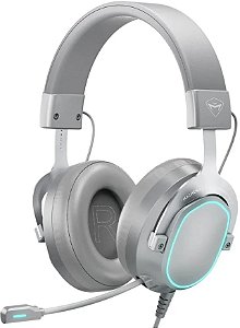 Headset Gamer Machenike GX30, USB, Surround 7.1, Drivers 50mm + 13mm, LED, Cinza