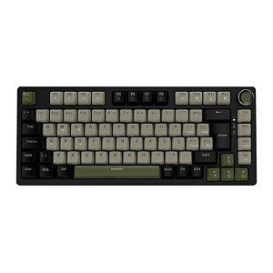 Teclado Gamer Mecânico PCYes Arkeum Cammo Edition 75%, Led Green, Switch Outemu Red, ABTN2, Preto/Verde
