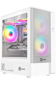 Gabinete Kalkan Avalon Pro V2, Lateral Vidro Temperado, Branco