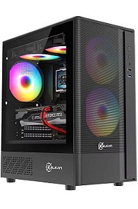 Gabinete Kalkan Avalon Pro V2, Lateral Vidro Temperado, Preto