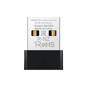 Adaptador Wireless USB Mercusys AX300 Nano, WiFi 6, 287Mbps