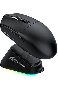 Mouse Gamer Attack Shark G3PRO Wireless/Bluetooth, Preto, 25000DPI