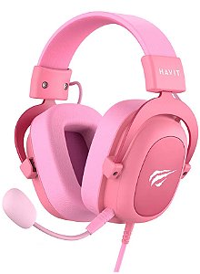 Headset Gamer HAVIT H2002d, Rosa