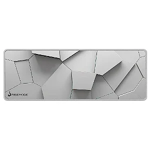 Mousepad Gamer Rise 3D 90 x 40cm, MP151A, Branca