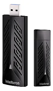 Adaptador Wireless USB Intelbras A1800X, WiFi 6, 2.4 GHz 574 Mbps, 5 GHz 1201 Mbps