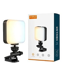 Luz Led Portátil, Iluminação/Vídeo/Fotográfica, Bateria Recarregavel,  AGold Slf-20