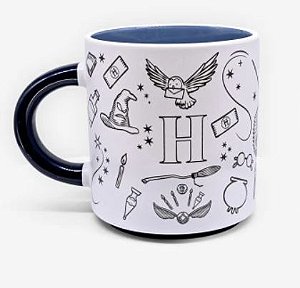 Caneca Grafite Harry Potter - Zonacriativa