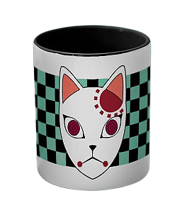 Caneca Demon Slayer Máscara Kitsune - Piticas