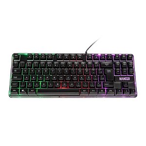 Teclado Gamer Veyra, TKL, RWB, Switch Red, Preto