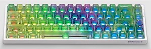 Teclado Gamer Magnético Akko Monsgeek Fun68 He Aurora Sw. Glare Magnetic, RGB