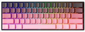Teclado Gamer Magnético Akko Monsgeek Fun60 Pro Black & Pink Gradient Sw. Glare Magnetic, RGB