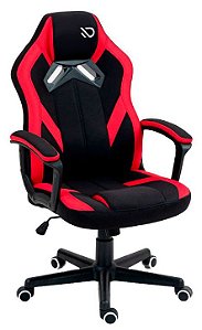 Cadeira Gamer Duex Spectrum DX9025BKR, Tecido, Preto/Vermelho