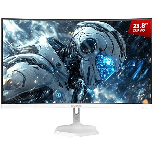 Monitor Gamer PCYes O-Creed 023C, 23.8", Curvo, 180hz, 1ms, Full Hd, VA, Branco
