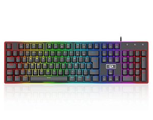 Teclado Gamer Mecânico Redragon Ratri RGB, Switch Brown, ABNT2