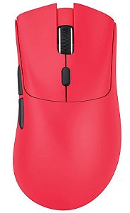 Mouse Gamer Attack Shark R1 Wireless/Bluetooth, 18.000 DPI, Sensor Óptico PAW3311, 6 Botões, Vermelho