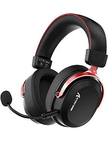 Headset Gamer Attack Shark L30 Pro, Wireless/Bluetooth (S/fio), Som Surround, Preto e Vermelho