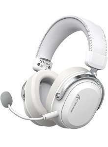 Headset Gamer Attack Shark L30 Pro, Wireless/Bluetooth (S/fio), Som Surround, Branco