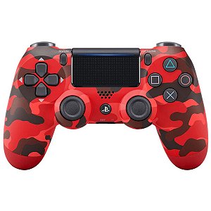 Controle PS4 Playstation Dualshock 4 Red Camouflage - Sony