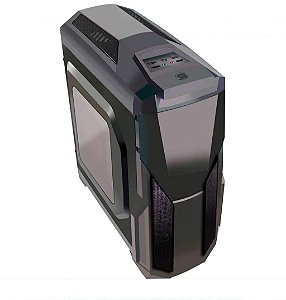 Gabinete Pixxo HTL017L06S, Mid Tower, Lateral de Acrílico, Preto