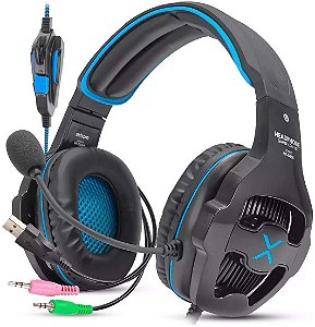 Headset Gamer Exbom HF-G650, Azul