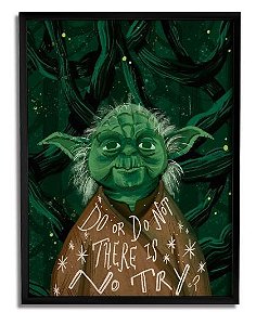 Quadro Decorativo Yoda - 33 X 23 cm