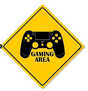 Placa Decorativa Gaming Area, PD30, 30 X 30 cm