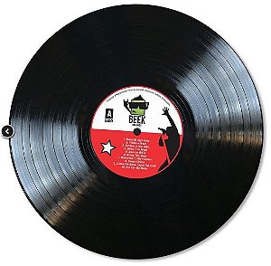 Placa Decorativa Disco de Vinil, PD31, 30 X 30 cm