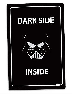 Placa Decorativa Dark Side Inside, PD11, 24 X 16 cm