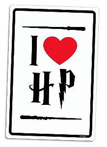 Placa Decorativa I Love Harry Potter, PD01, 24 X 16 cm
