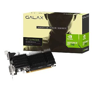Placa de Vídeo Galax Nvidia Geforce GT 710 1GB GDDR3