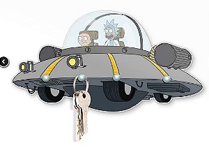 Porta Chaves Rick and Morty Nave, PC07, 20 X 10 cm