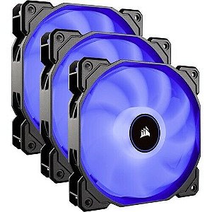 Kit Cooler Corsair AF120, 3 unidades, LED Azul, 120mm