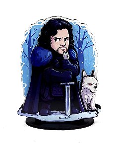 Miniatura 2.5D em MDF - GOT - Jon Snow - 14cm