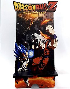 Porta Celular em MDF - DragonBall Z - Goku e Vegeta