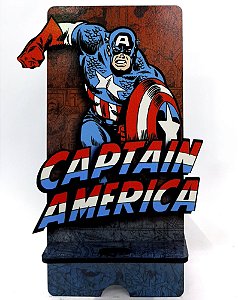 Porta Celular em MDF - Marvel - Capitão América