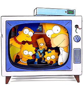 Miniatura 2.5D em MDF - Os Simpsons - 16 x 16cm