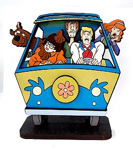 Miniatura 2.5D em MDF - Scooby-Doo - 14 x 15cm