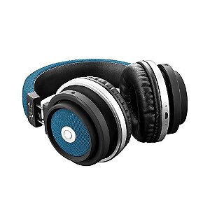 Headphone Bluetooth Pulse PH232, preto e Azul