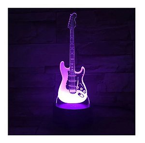 Luminária de Led RGB Guitarra LM10