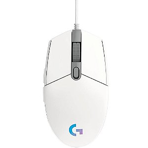 Mouse Gamer Logitech G203 RGB Lightsync Branco 8000DPI