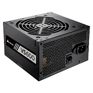 Fonte Corsair VS600 600W, 80 Plus White, CP-9020224-BR
