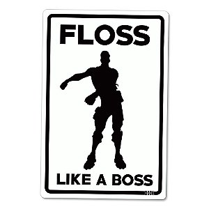 Placa Decorativa Fortnite floss like a boss  , PD39, 24 X 16 cm