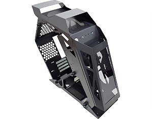 Gabinete Kmex Micro Ranger - CG-01PQ, chapas laterais Vidro Temperado, Preto