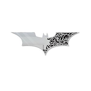 Espelho Decorativo Batarang do Batman em Acrílico Espelhado