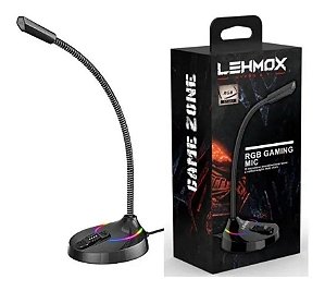 Microfone RGB Gaming Lehmox GT-GK1