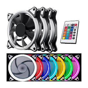Kit Cooler Dex DX-123L, 3 unidades, RGB, 120mm